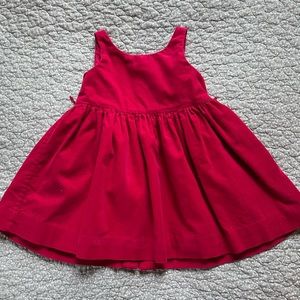 Ralph Lauren Baby Girl Fuchsia Corduroy Dress